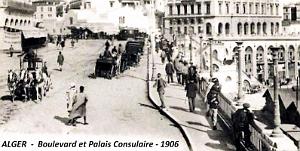 2665- Alger - Boulevard et Palais Consulaire2 - 1906